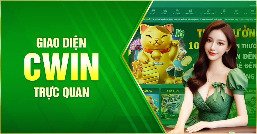 Giao diện Cwin05 bắt mắt